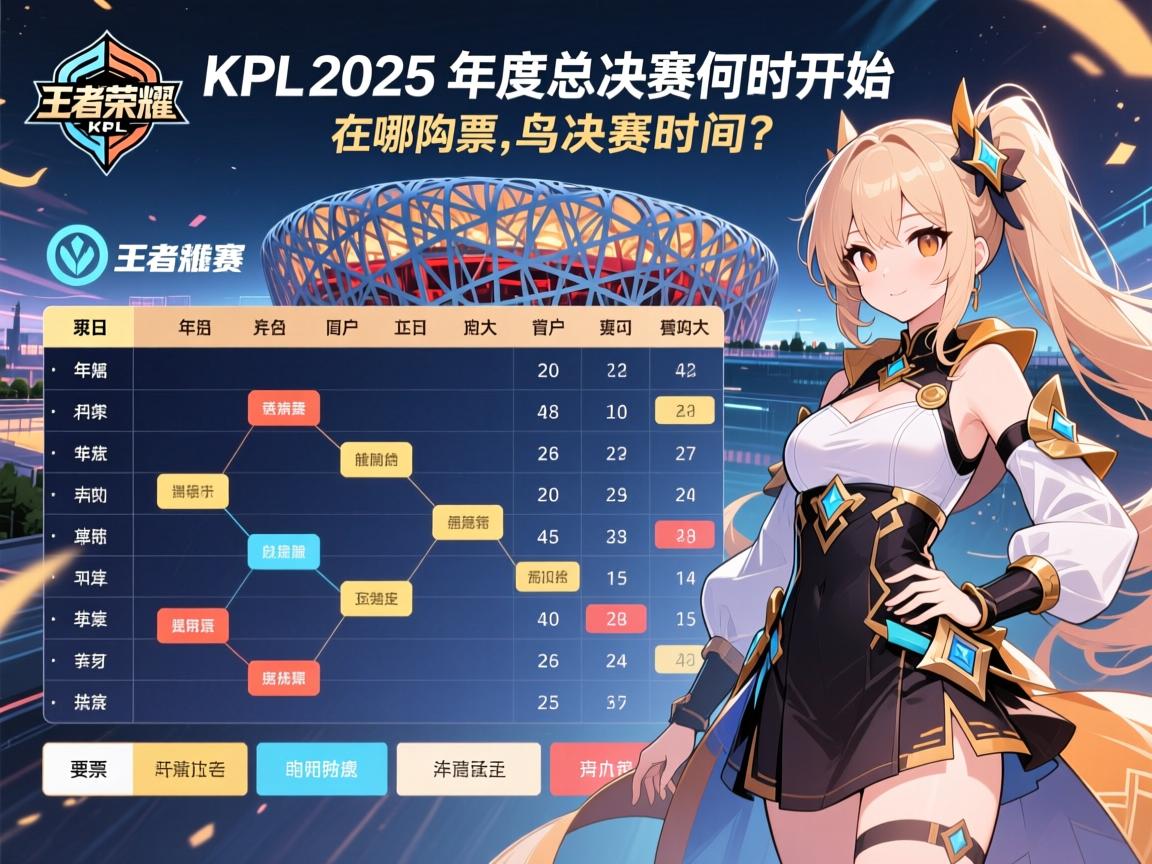 王者荣耀赛程表kpl2025,年度总决赛何时开始,在哪购票,鸟巢决赛时间? 王者荣耀赛程表kpl2025,年度总决赛何时开始,在哪购票,鸟巢决赛时间?