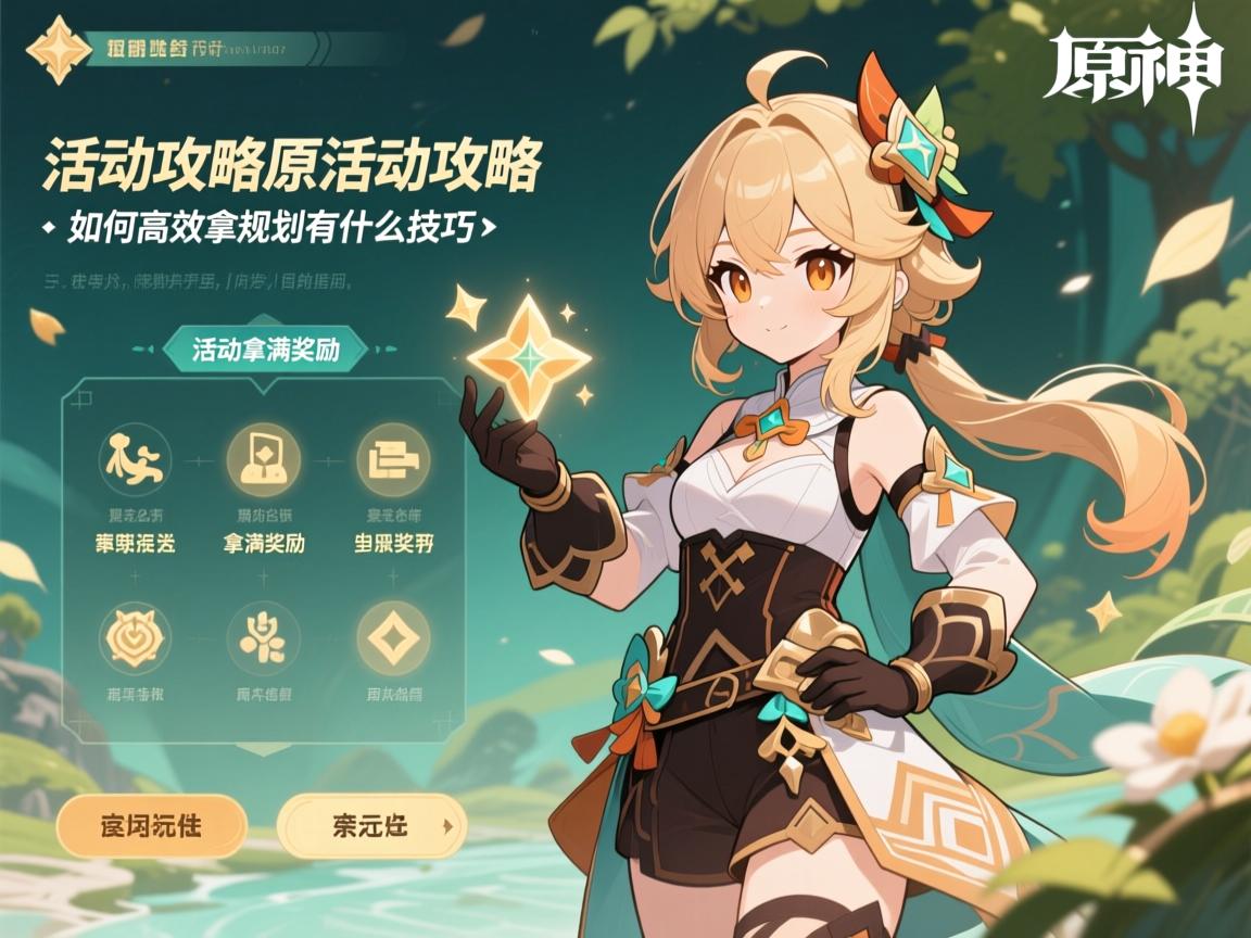 活动攻略原神活动攻略,如何高效拿满奖励,活动时间规划有什么技巧 活动攻略原神活动攻略,如何高效拿满奖励,活动时间规划有什么技巧