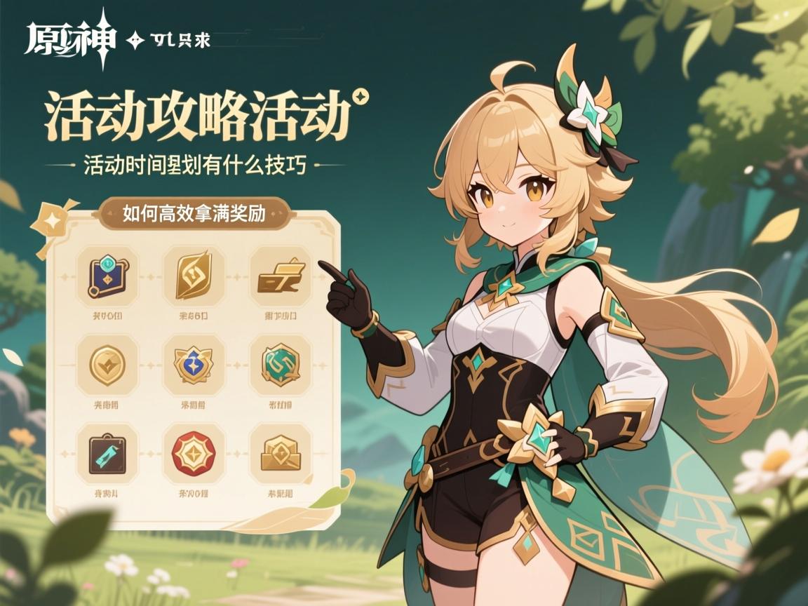 活动攻略原神活动攻略,如何高效拿满奖励,活动时间规划有什么技巧 活动攻略原神活动攻略,如何高效拿满奖励,活动时间规划有什么技巧