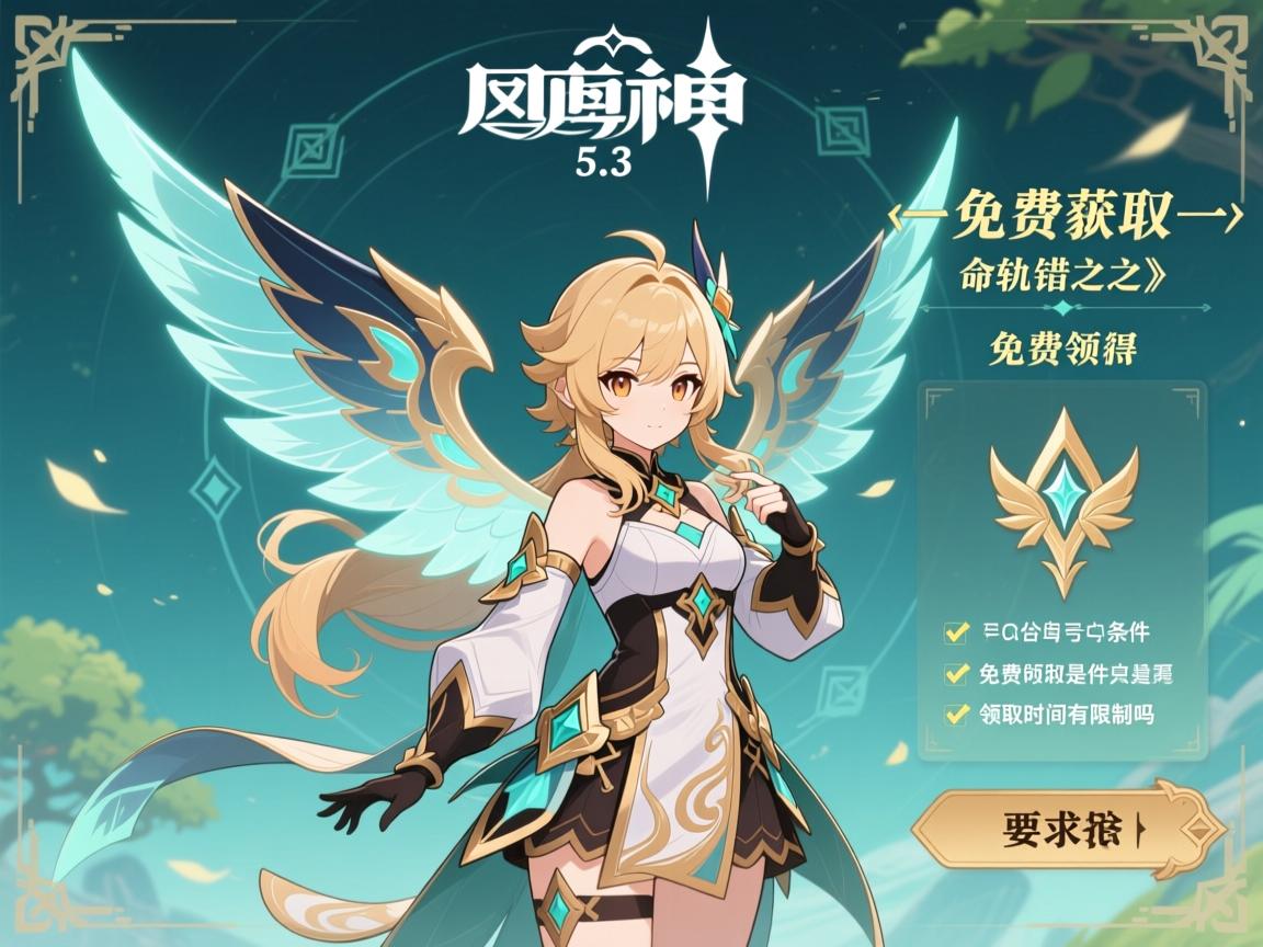 原神5.3版本风之翼,命轨爻错之翼怎么获得,免费领取条件是什么,领取时间有限制吗 原神5.3版本风之翼,命轨爻错之翼怎么获得,免费领取条件是什么,领取时间有限制吗