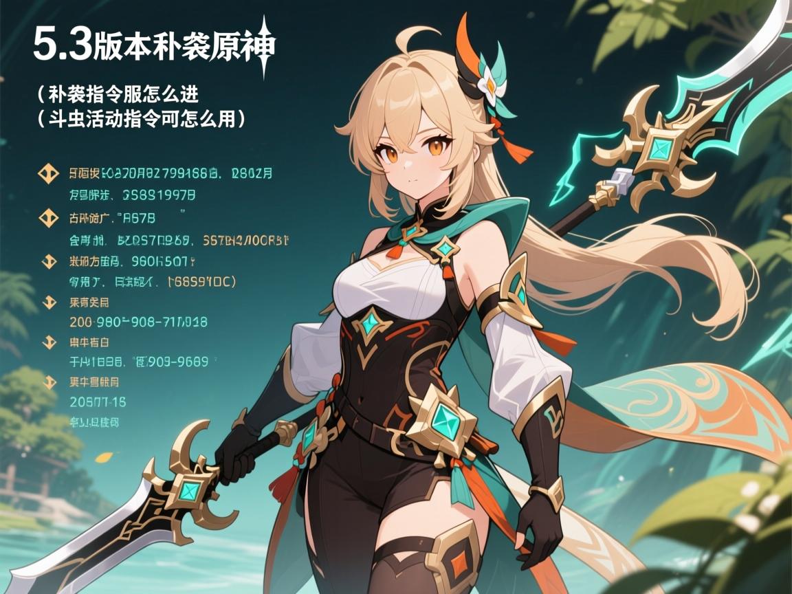 5.3版本私服原神,私服指令服怎么进,角色武器代码有哪些,斗虫活动指令怎么用 5.3版本私服原神,私服指令服怎么进,角色武器代码有哪些,斗虫活动指令怎么用