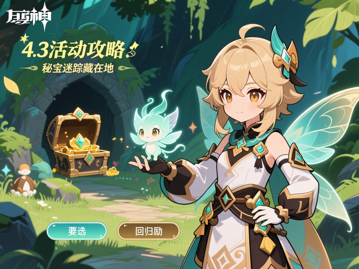 原神4.3活动攻略,秘宝迷踪藏宝地在哪,迷你仙灵怎么选,回归奖励有哪些 原神4.3活动攻略,秘宝迷踪藏宝地在哪,迷你仙灵怎么选,回归奖励有哪些