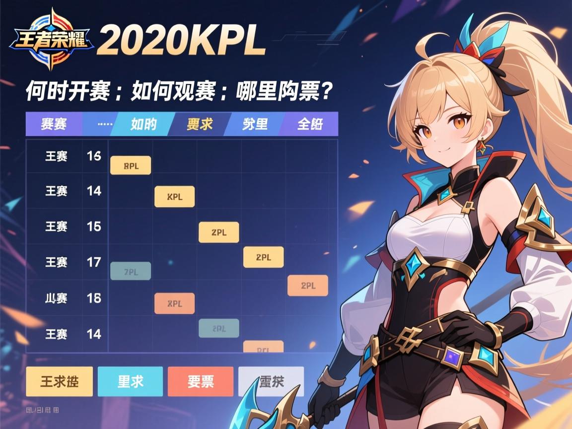 王者荣耀赛程表2020KPL,何时开赛,如何观赛,哪里购票? 王者荣耀赛程表2020KPL,何时开赛,如何观赛,哪里购票?