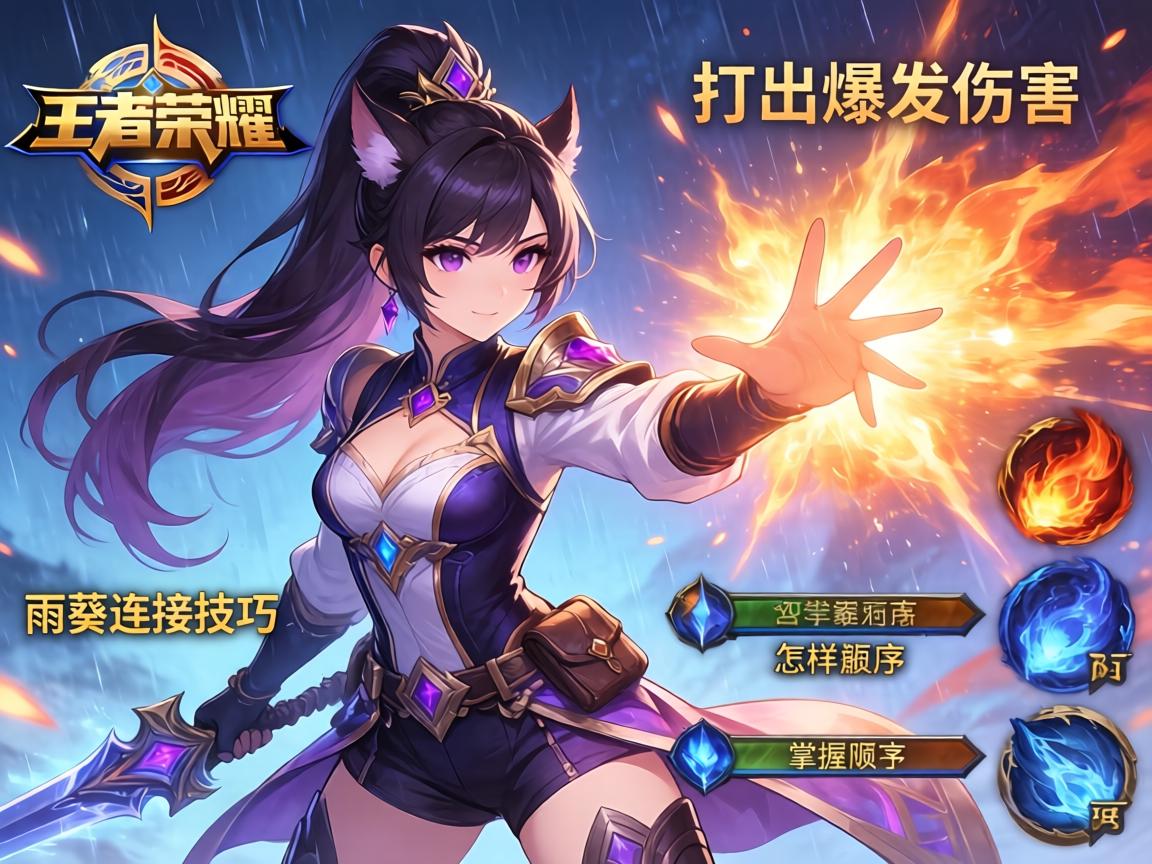 王者荣耀雨葵连招技巧,如何打出爆发伤害,怎样掌握技能顺序? 王者荣耀雨葵连招技巧,如何打出爆发伤害,怎样掌握技能顺序?
