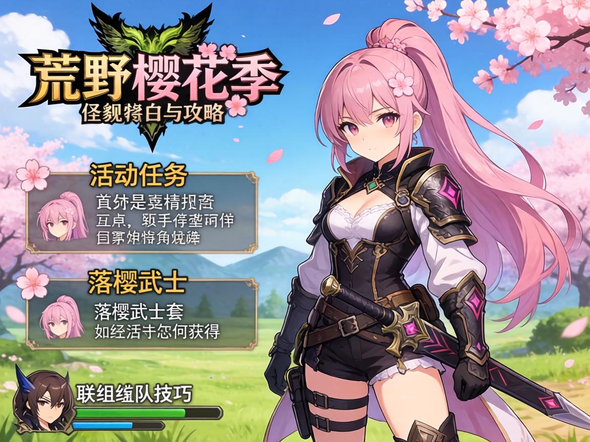 怪物猎人荒野樱花季攻略,活动任务有哪些,落樱武士套怎么获得,联机组队技巧 怪物猎人荒野樱花季攻略,活动任务有哪些,落樱武士套怎么获得,联机组队技巧