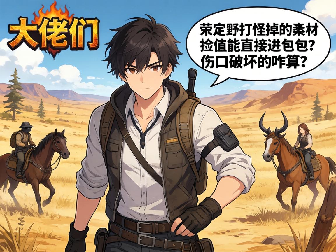 大佬们,荒野打怪掉的素材不捡能直接进包包?伤口破坏的咋算? 大佬们,荒野打怪掉的素材不捡能直接进包包?伤口破坏的咋算?