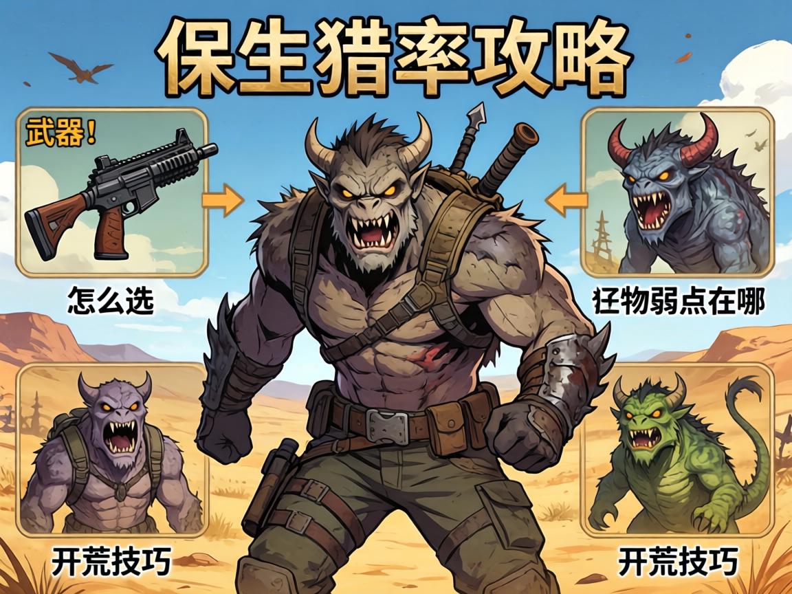 荒野怪物猎人攻略:武器怎么选,怪物弱点在哪,开荒技巧有哪些 荒野怪物猎人攻略:武器怎么选,怪物弱点在哪,开荒技巧有哪些