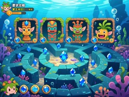 植物精灵攻略第五关，四个图腾怎么收集,八个蓝色宝石在哪,海底迷宫如何通过