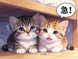 两个月大的幼猫到家三天不吃不喝，躲床底发抖怎么办？急！