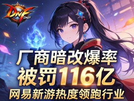 DNF厂商暗改爆率被罚116亿 网易新游热度领跑行业