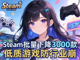 Steam批量下架3000款低质游戏防行业崩