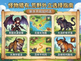 怪物猎人荒野地图选择指南，新手开局如何选，各地图资源怪物有何不同，怎样规划狩猎路线