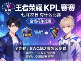 王者荣耀kpl赛程七月22日有什么比赛,EWC淘汰赛怎么观看,赛制是什么？