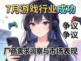 7月游戏行业成功与争议并存厂商需求洞察与市场表现