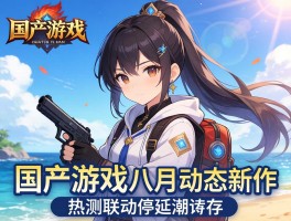 国产游戏八月动态新作热测联动停运潮并存