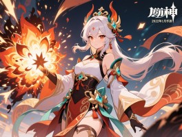 原神神女劈观引爆二创热潮 2022年1月手游