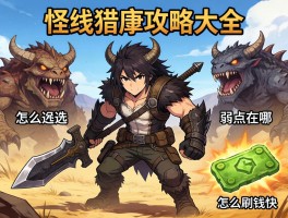 荒野怪物猎人攻略大全,武器怎么选,怪物弱点在哪,怎么刷钱快