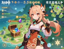 原神505活动攻略,荣花竞捷之争怎么玩,新地图宝箱位置在哪,5.5版本原石获取方法