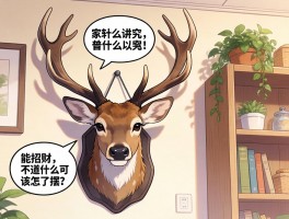 家里挂鹿头图片有什么讲究？听说能招财但不知道该怎么摆