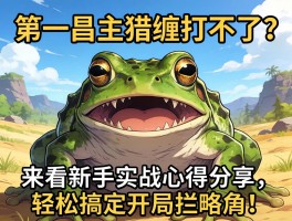 怪物猎人荒野第一个boss缠蛙打不过？来看新手实战心得分享，轻松搞定开局拦路虎！