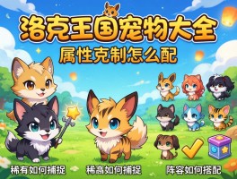 洛克王国宠物大全丨属性克制怎么配,稀有宠如何捕捉,阵容如何搭配