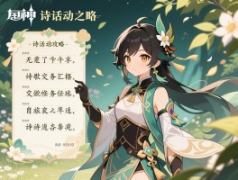 原神诗活动攻略，诗歌交流任务顺序是什么,无格律自由诗怎么玩,游逸旅闻诗汇之章怎么过