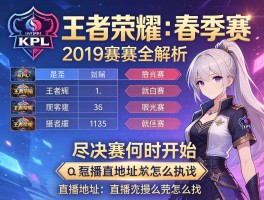 王者荣耀KPL春季赛2019赛程全解析,季后赛何时开始,直播地址怎么找？