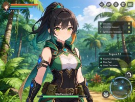 虚幻5.2引擎8K热带雨林动态交互技术