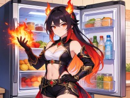 AI绘图突破二月最火角色冰箱爆红