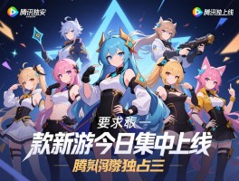 七款新游今日集中上线 腾讯独占三