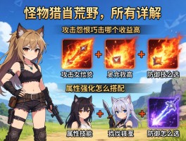 怪物猎人荒野所有技能详解,攻击怨恨巧击哪个收益高,属性强化怎么搭配,防御技能怎么选