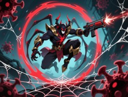 阿瑞斯病毒蜘蛛王BOSS无伤打法，如何轻松应对跳跃红圈与蛛网，远程武器如何选择？