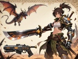 怪物猎人荒野太刀素材图，太刀怎么获得,飞龙刀怎么升级,机械武器怎么做