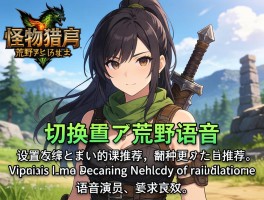 怪物猎人荒野语音日文和英文，怎么设置切换，哪种更推荐，语音演员是谁