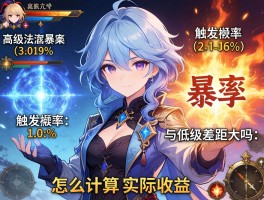 高级法术暴击,触发几率是多少,与低级差距大吗,怎么计算实际收益