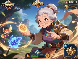 王者荣耀奶奶连招技巧,如何轻松上分,新手怎么选英雄,老年玩家操作秘诀