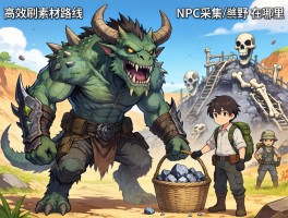 怪物猎人荒野收集素材,高效刷素材路线,NPC采集员在哪里,矿石骨冢怎么收集