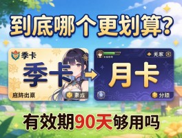 季卡和月卡到底哪个更划算？有效期90天够用吗