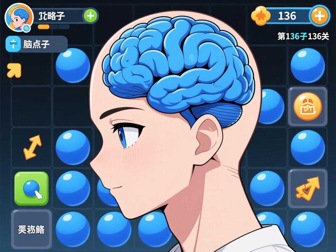 脑点子攻略136丨第136关怎么过,脑点子136关蓝色球怎么移动,通关步骤详解 脑点子攻略136丨第136关怎么过,脑点子136关蓝色球怎么移动,通关步骤详解