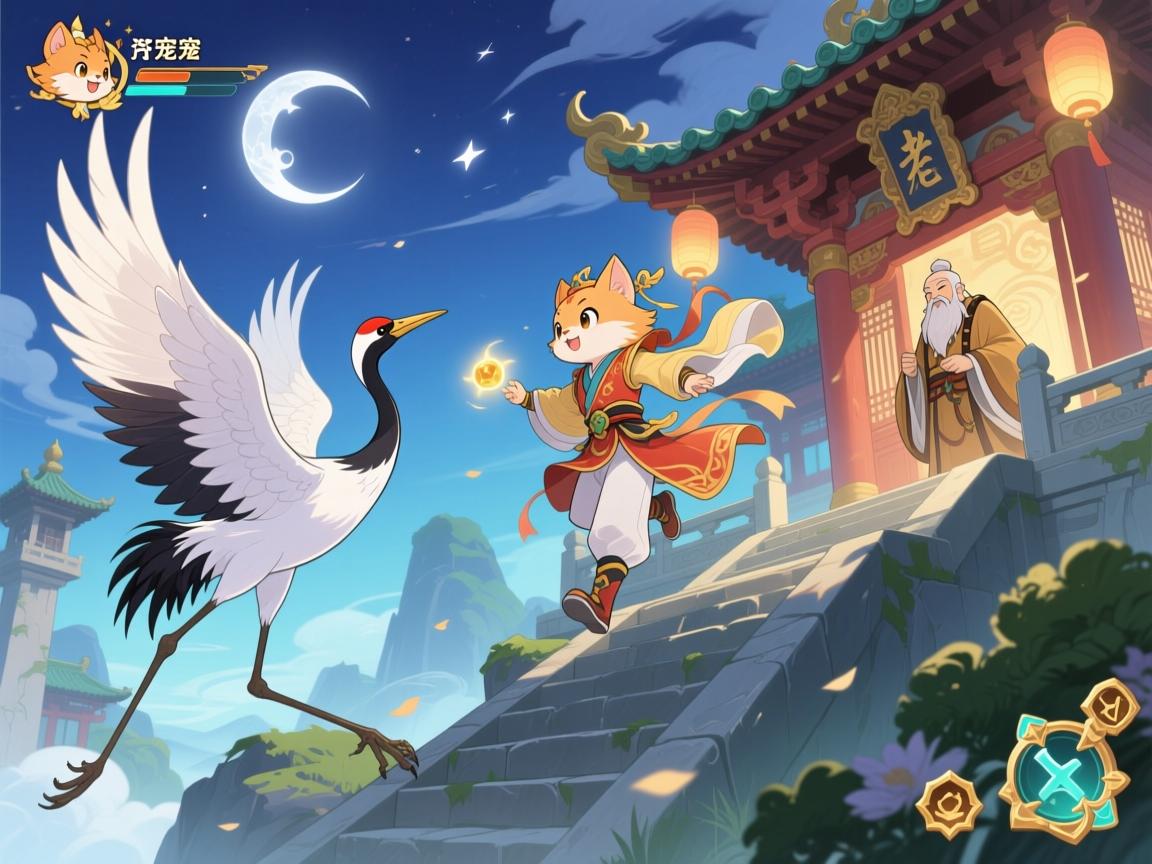 纯阳跟宠攻略怎么获得,观月仙鹤任务在哪接,老君宫跳不上去怎么办 纯阳跟宠攻略怎么获得,观月仙鹤任务在哪接,老君宫跳不上去怎么办