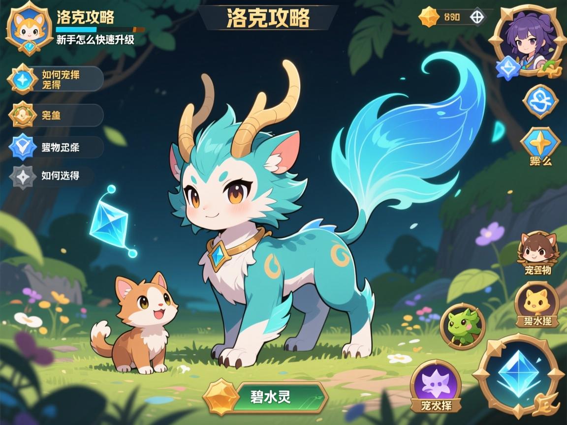 洛克攻略,新手怎么快速升级,宠物如何选择,碧水灵兽怎么获得 洛克攻略,新手怎么快速升级,宠物如何选择,碧水灵兽怎么获得