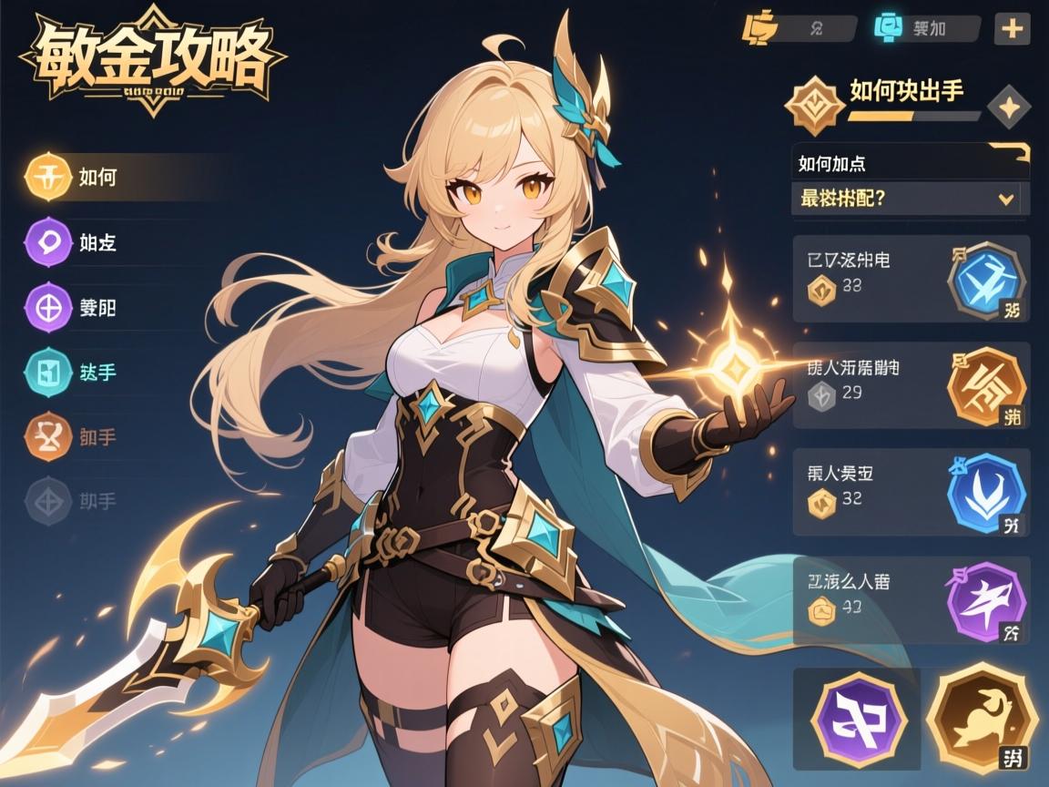 敏金攻略,如何加点能最快出手,装备该怎么选,队伍如何搭配? 敏金攻略,如何加点能最快出手,装备该怎么选,队伍如何搭配?