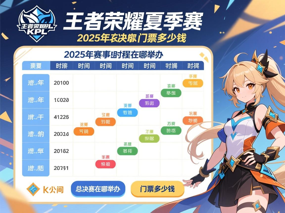 王者荣耀夏季赛赛程表kpl,2025年赛事时间安排,总决赛在哪举办,门票多少钱 王者荣耀夏季赛赛程表kpl,2025年赛事时间安排,总决赛在哪举办,门票多少钱