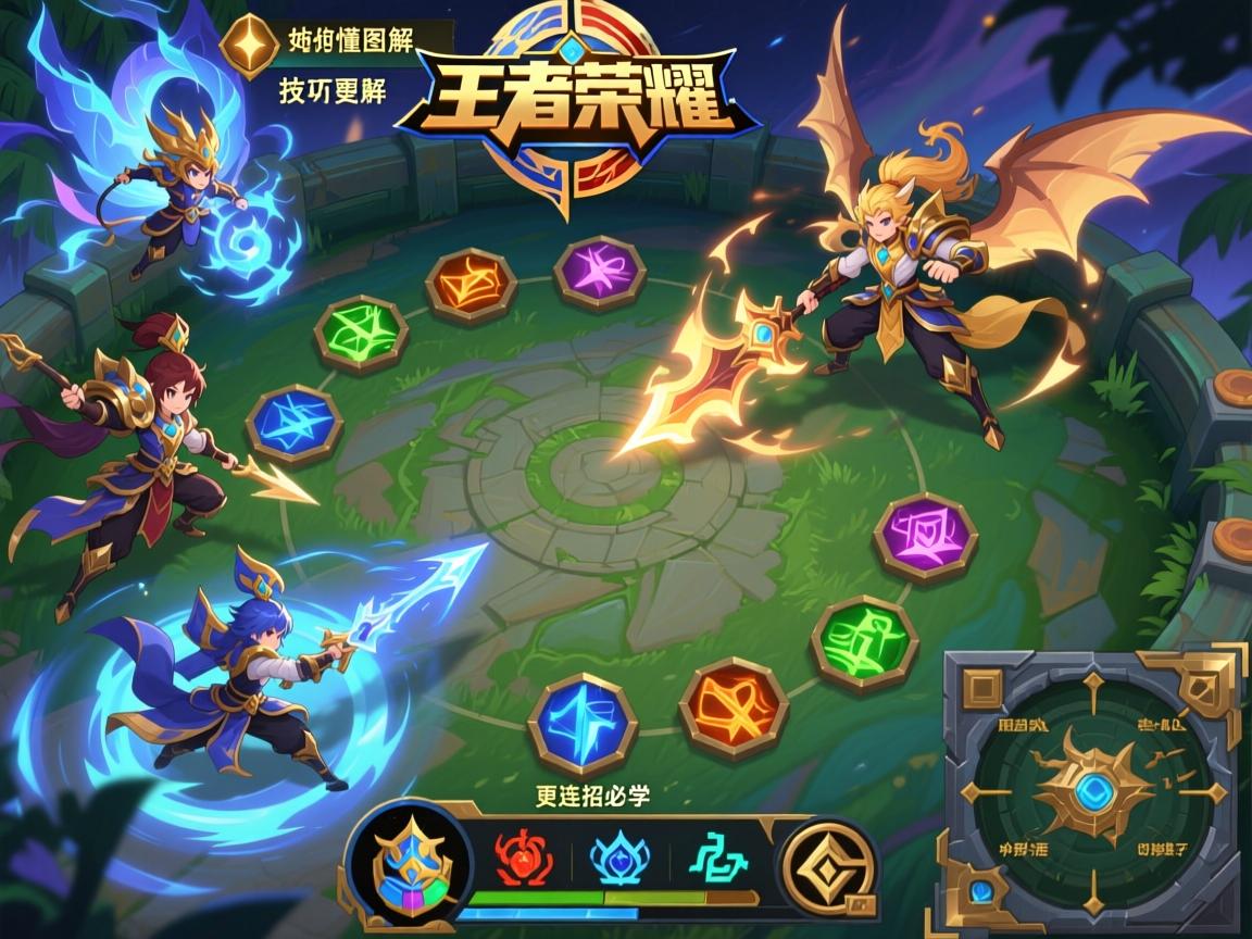 王者荣耀连招技巧图解,如何看懂图解,怎样练习更高效,哪些英雄连招必学 王者荣耀连招技巧图解,如何看懂图解,怎样练习更高效,哪些英雄连招必学