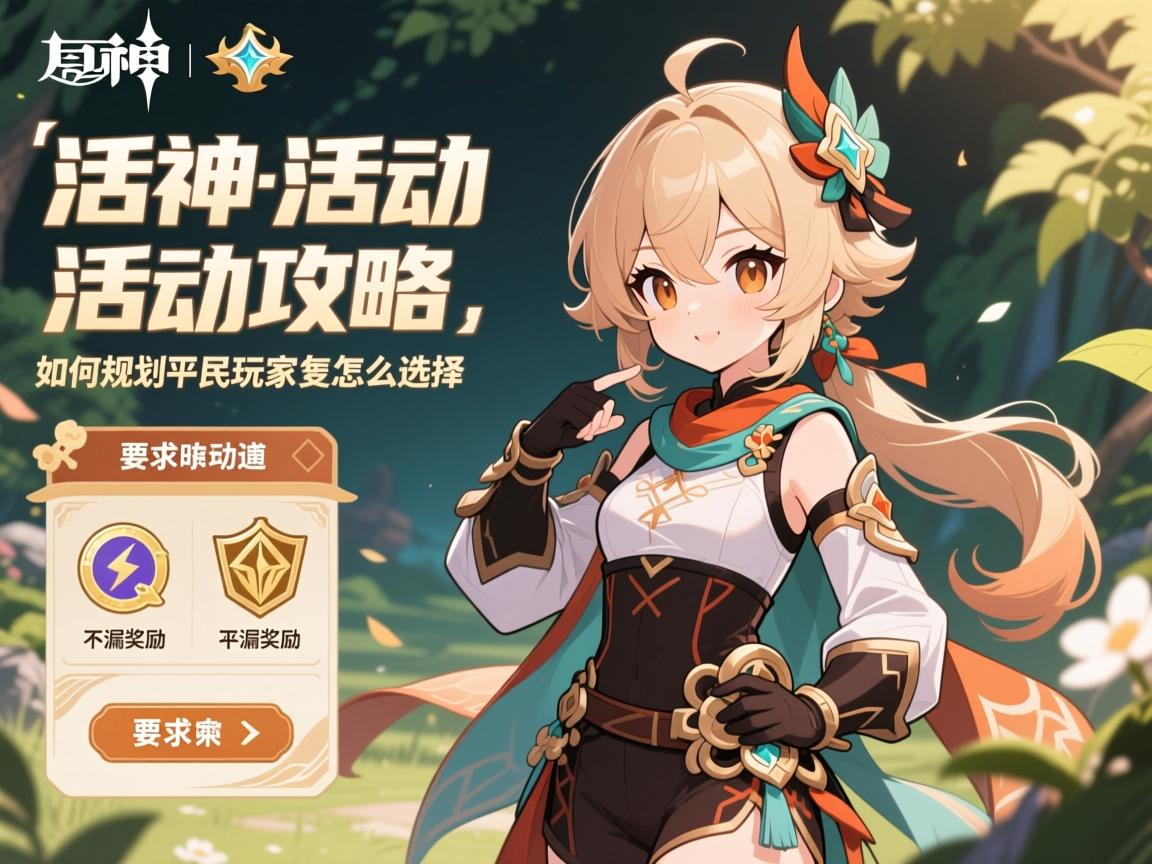 原神活动活动攻略,如何规划时间不漏奖励,平民玩家该怎么选择 原神活动活动攻略,如何规划时间不漏奖励,平民玩家该怎么选择