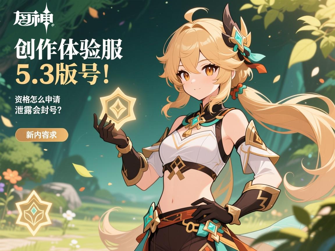 原神创作体验服5.3版本,资格怎么申请,泄露会封号吗,新内容有哪些 原神创作体验服5.3版本,资格怎么申请,泄露会封号吗,新内容有哪些