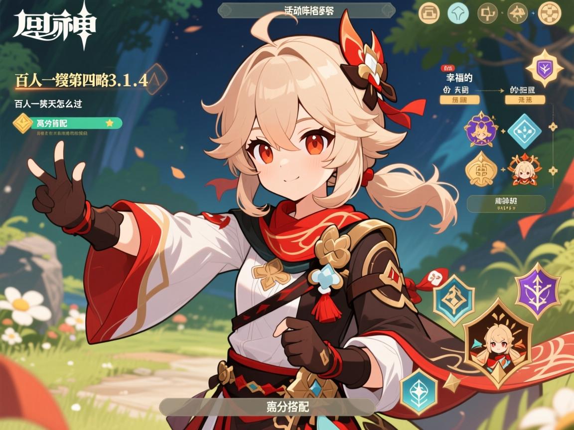 原神活动攻略3.1.4,百人一揆第四天怎么过,幸福的红手帕任务流程,高分阵容搭配 原神活动攻略3.1.4,百人一揆第四天怎么过,幸福的红手帕任务流程,高分阵容搭配