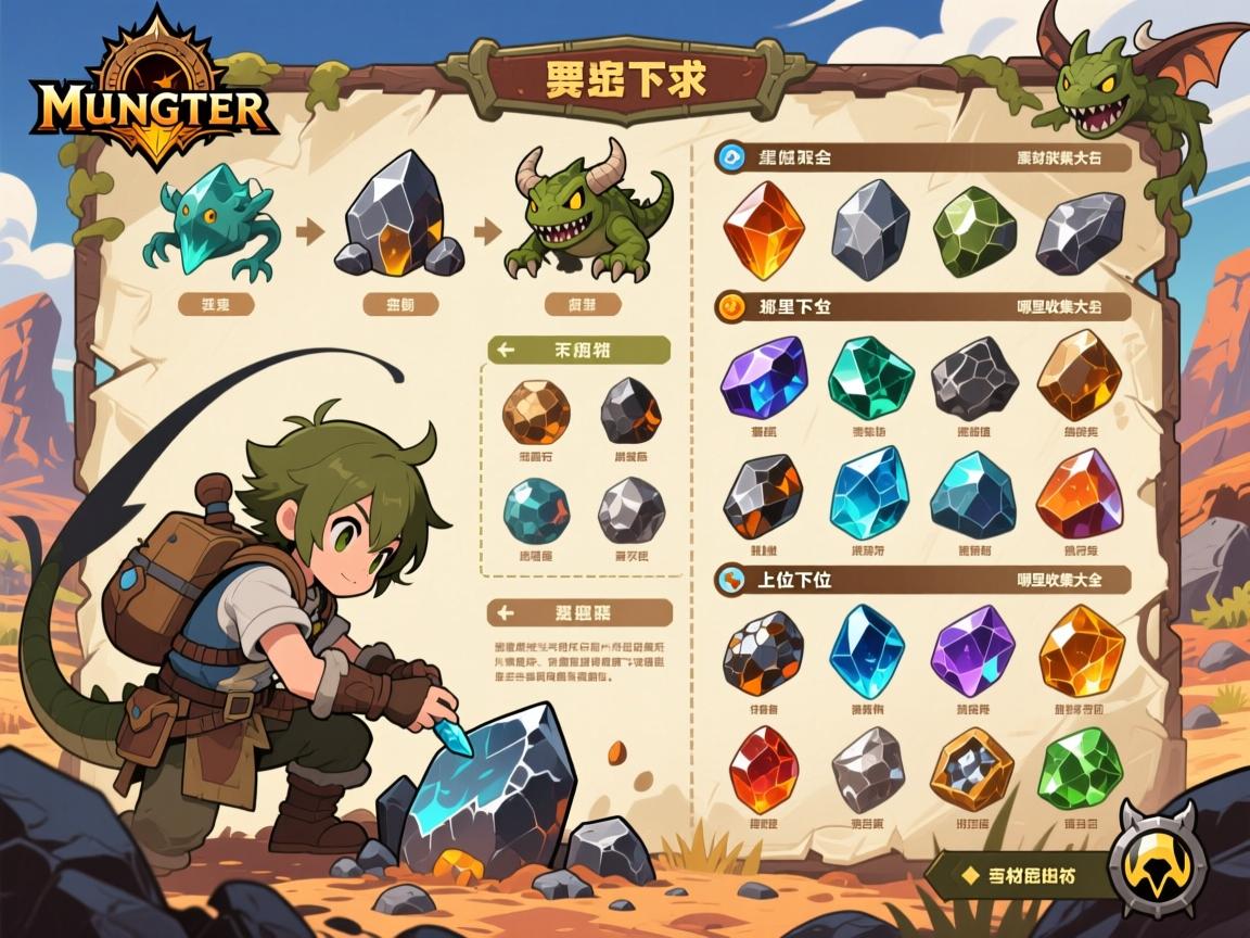 怪物猎人荒野矿石素材获取大全,哪里收集矿石,高效采集路线是什么,上位下位矿石区别在哪 怪物猎人荒野矿石素材获取大全,哪里收集矿石,高效采集路线是什么,上位下位矿石区别在哪