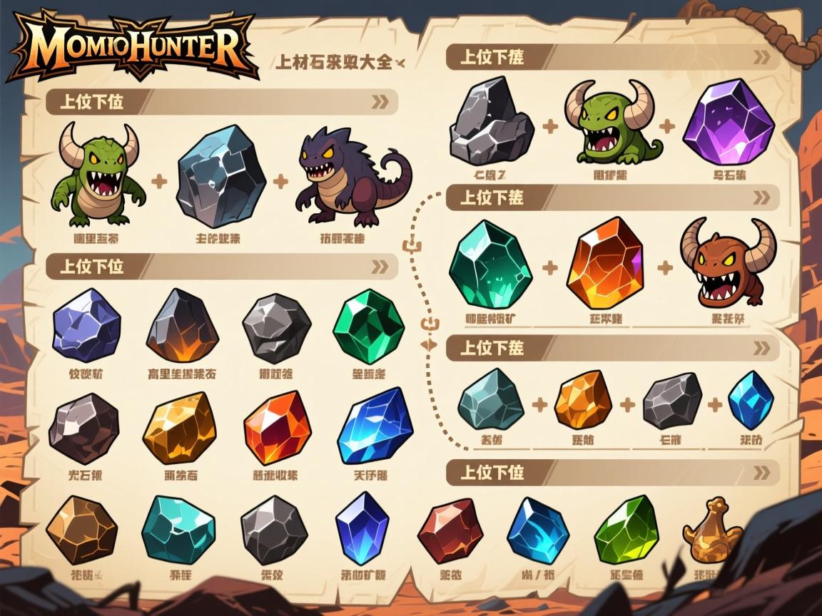 怪物猎人荒野矿石素材获取大全,哪里收集矿石,高效采集路线是什么,上位下位矿石区别在哪 怪物猎人荒野矿石素材获取大全,哪里收集矿石,高效采集路线是什么,上位下位矿石区别在哪