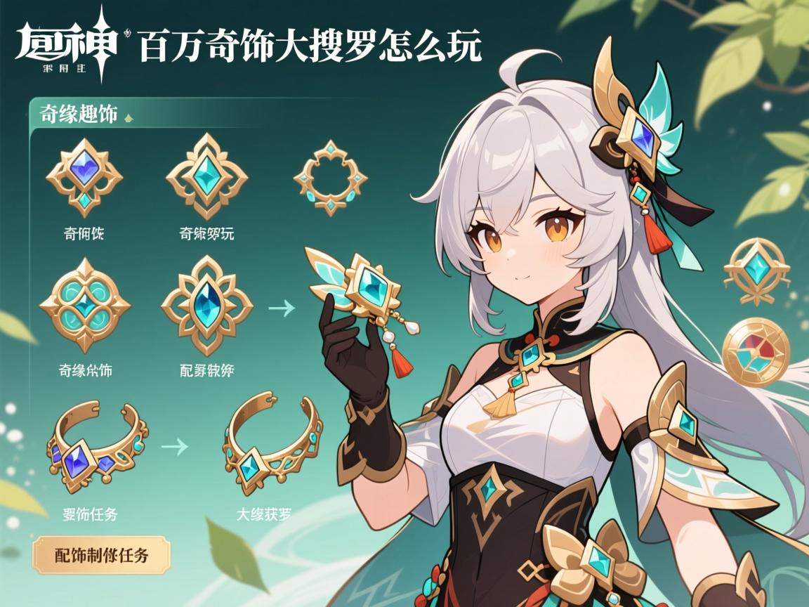 原神活动攻略配饰,百万奇饰大搜罗怎么玩,奇缘趣饰如何获取,配饰制作任务怎么做 原神活动攻略配饰,百万奇饰大搜罗怎么玩,奇缘趣饰如何获取,配饰制作任务怎么做